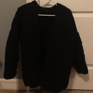Black cardigan